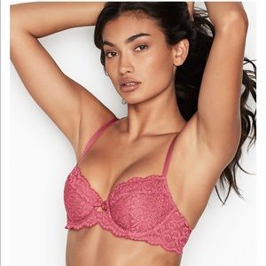 Unlined Smooth Picot Trim Demi Bra